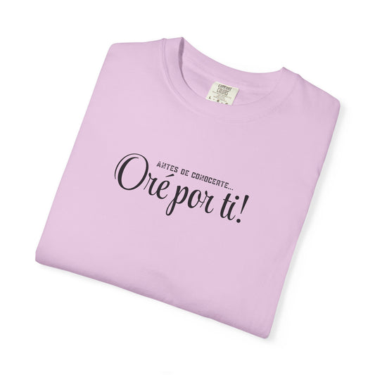 Prayerful Spanish Tee "Oro por ti!" – Inspirational Religious T-Shirt