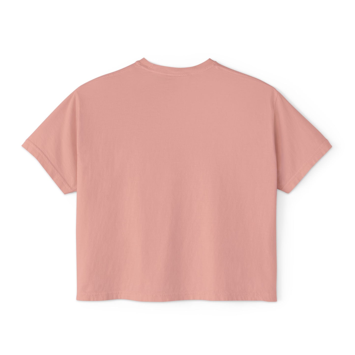 Boxy Tee — "Criando con fe, no con miedo" Floral Spanish Faith Tee