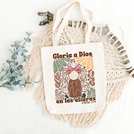 “Gloria a Dios en las Alturas” Tote Bag