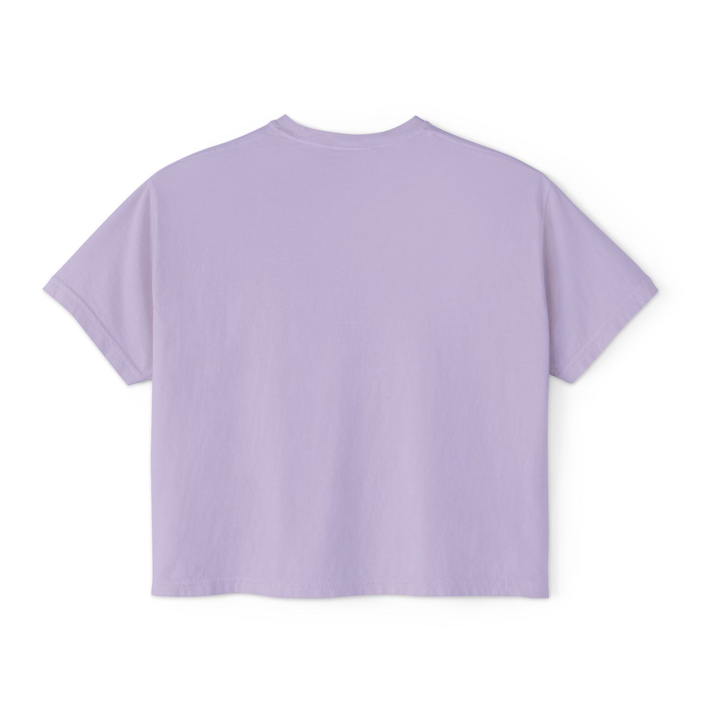 Boxy Tee — "Criando con fe, no con miedo" Floral Spanish Faith Tee