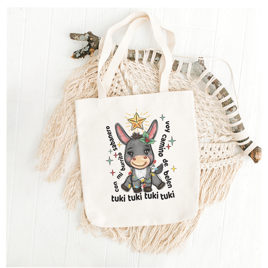 “Mi Burrito Sabanero” tote bag