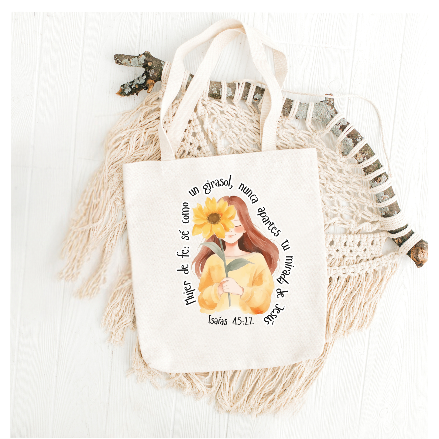 “Mujer de Fe” tote bag