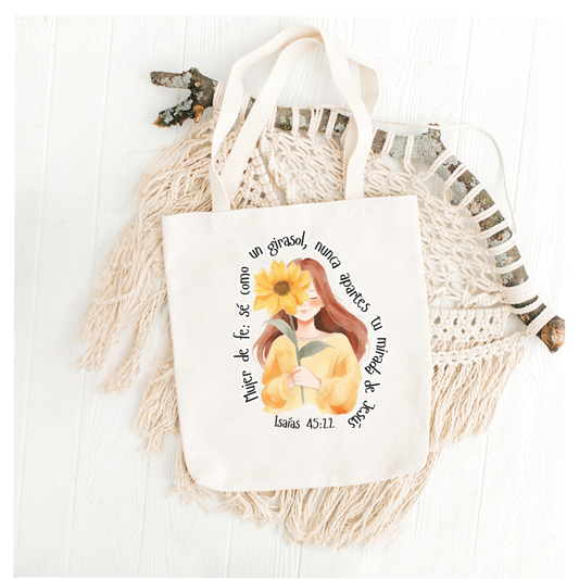 “Mujer de Fe” tote bag