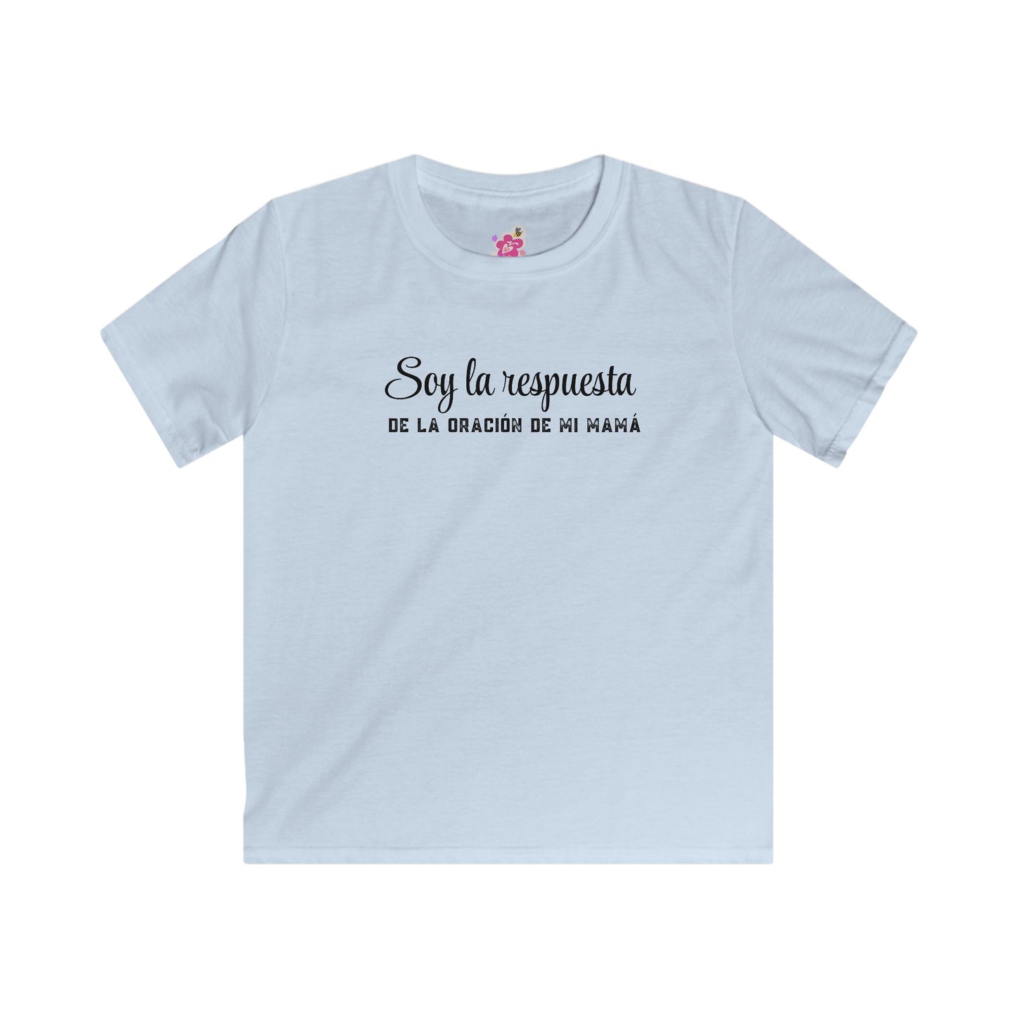 Kids T-Shirt — "Creciendo bajo Su cobertura" Spanish Christian Children’s Faith Tee