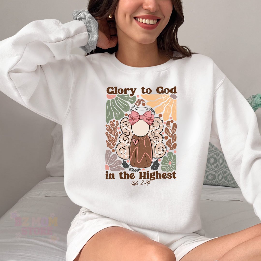 Glory to God in the Highest – Luke 2:14 Sweatshirt